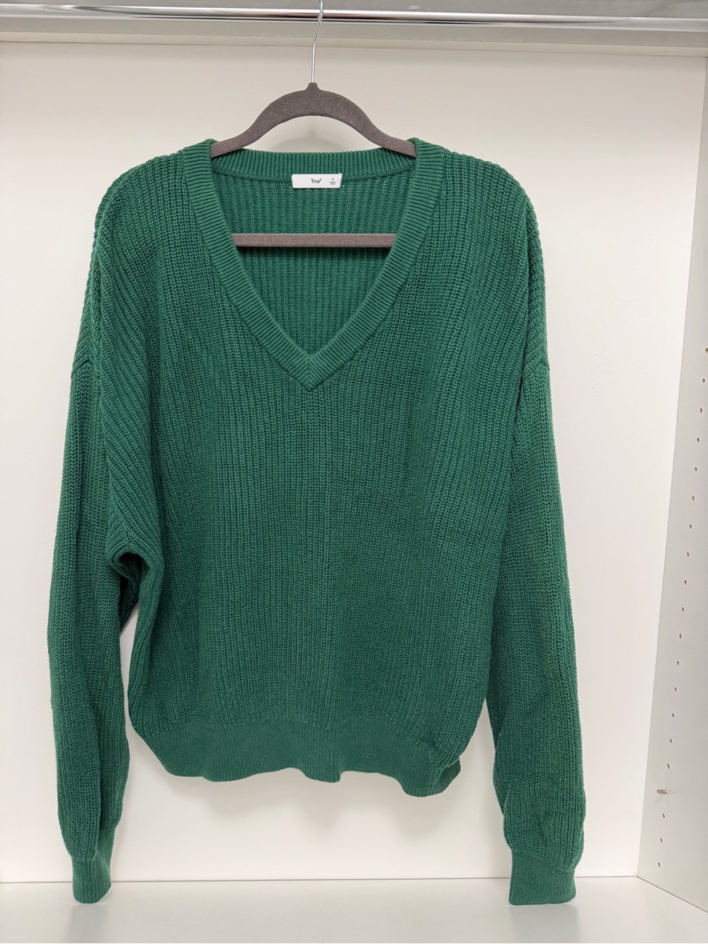 Aritzia V-Neck Green Women's Sweater